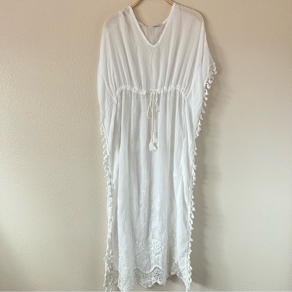White Bohemian Maxi Dress